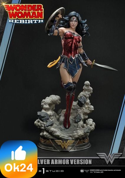 Prime 1 Studio DC Comics Statue 1/3 Wonder Woman Rebirth Silver Armor Version 75 cm Ok24-7154018 фото