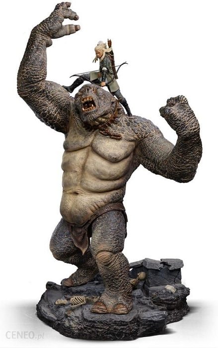 Iron Studios Lord Of The Rings Deluxe Art Scale Statue 1/10 Cave Troll and Legolas 72cm Ok24-7154068 фото