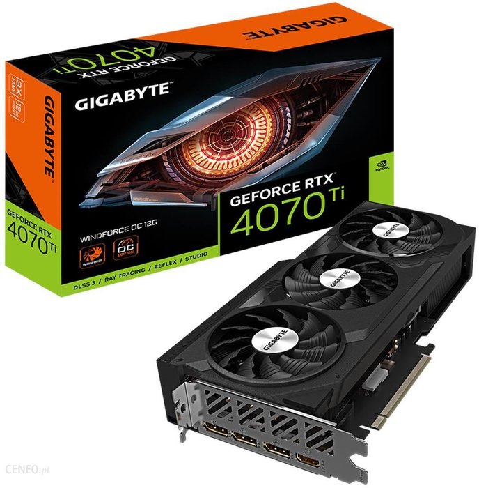 GIGABYTE GeForce RTX 4070 Ti WindForce OC 12GB GDDR6X (GVN407TWF3OC12GD) Ok24-795460 фото