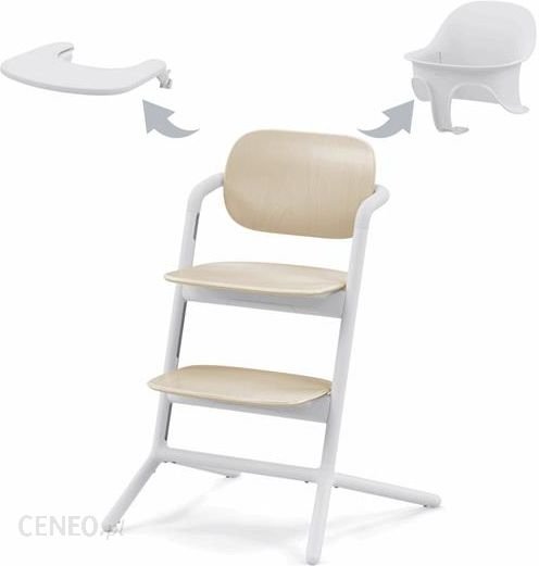 Cybex Lemo 3w1 - krzesełko do karmienia z zestwem Baby Set i tacką-Sand White Ok24-7067277 фото