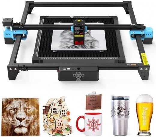 Two Trees Tts-20 Pro 20W Laser Engraver Cutter With Air Assist Kit, Laser Bed, 0.08*0.08Mm Laser Spot, 418X418Mm (3406003979850) Ok24-759211 фото