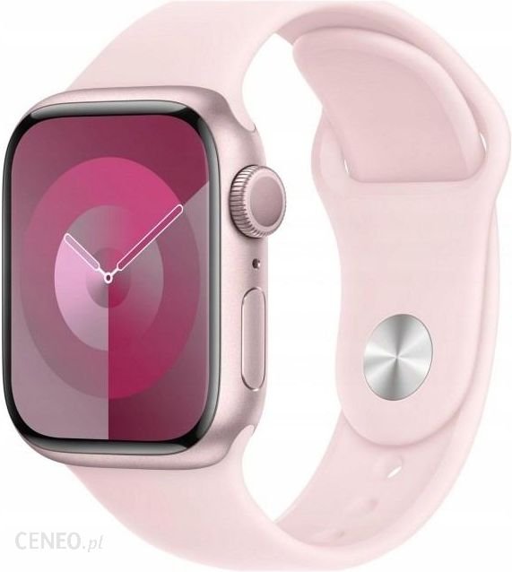APPLE Watch Series 9 GPS Koperta 41mm z aluminium w kolorze różowym z paskiem sportowym w kolorze jasnoróżowym (MR933QPA) Ok24-7026027 фото