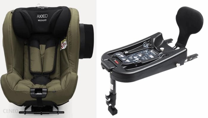 Axkid Modukid Seat Isofix - fotelik samochodowy dla dzieci od 61 do 105 cm wzrostu z bazą isofix-Moss Ok24-7061579 фото