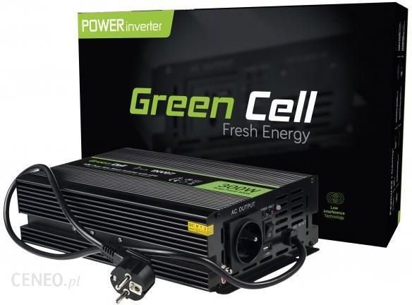 Green Cell Zestaw Przetwornica 12V>230V 300W/600W Czysty Sinus + Agm Greencell 12V 100Ah INV07AGM30 Ok24-7179411 фото
