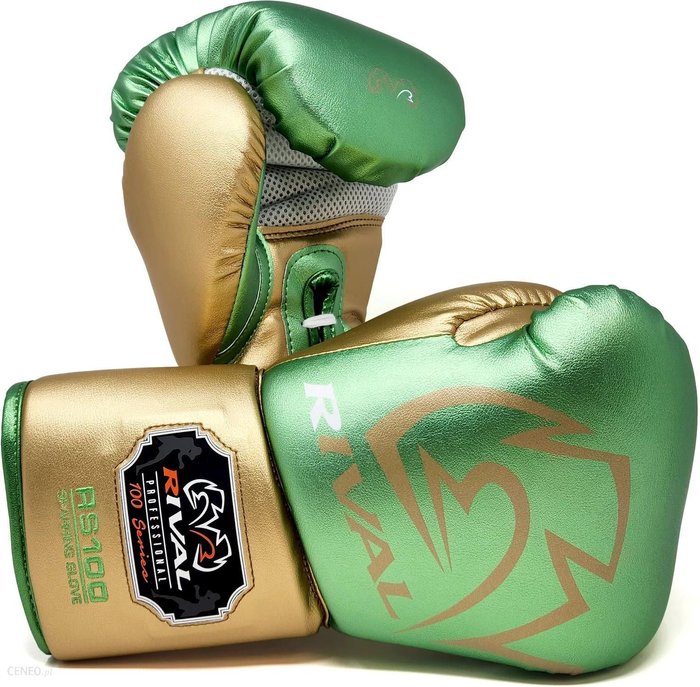 Rival Rękawice Bokserskie Sparring Rs100 Professional Green/Gold Ok24-7153886 фото