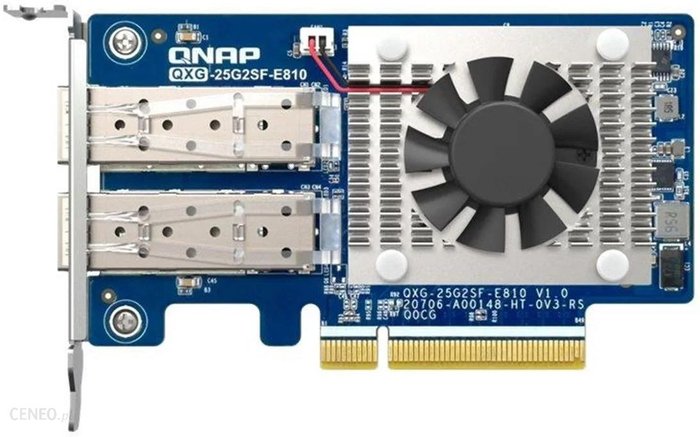 Qnap QXG-25G2SF-E810 - network adapter - PCIe 4.0 x8 - 25 Gigabit SFP28 x 2 (QXG25G2SFE810) Ok24-790521 фото