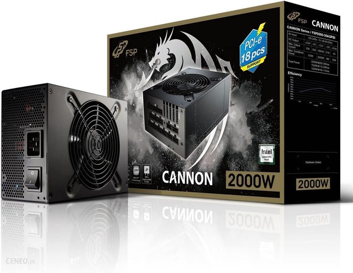 Fortron CANNON PRO 2000W 80 Plus Gold (PPA20A0400) Ok24-784271 фото