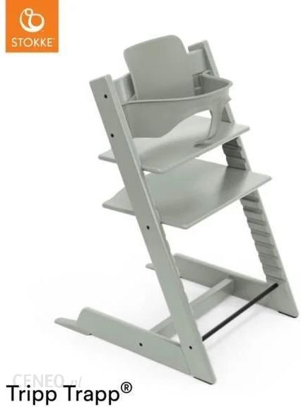 Stokke Tripp Trapp + zestaw Baby Set + tacka - rosnące krzesełko do karmienia z akcesoriami-Glacier Green-Black Ok24-7067339 фото