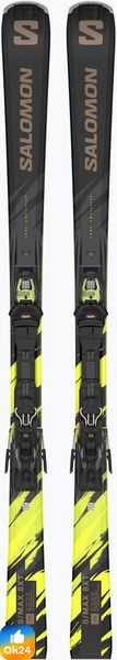 Salomon S/Max 8 Xt + Wiązania M11 Gw Black/Driftwood/Safety Yellow 22/23 Ok24-7037790 фото