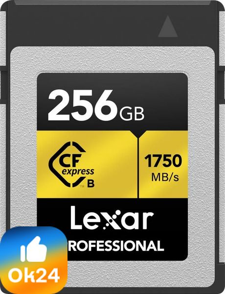 Lexar CFexpress Type B Pro Gold R1750/W1500 256 GB Ok24-776324 фото