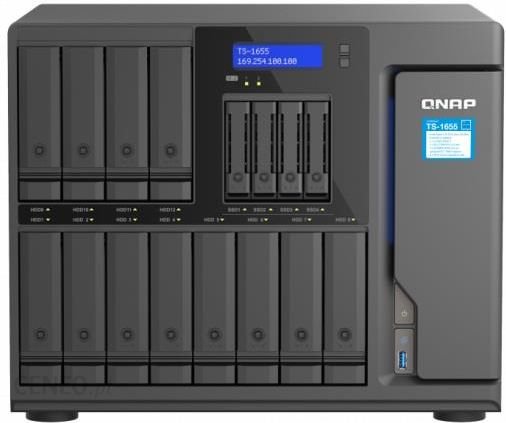 Serwer plików QNAP TS-1655-8G 16-Bay, 8 rdzeniowyIntel Atom C5125 2,8 GHz, 8GB UDIMM DDR4, 2x2,5 GbE LAN, USB 3.2x4, PCIe 3x Gen3 x4, 2x M.2 2280 Ok24-784976 фото