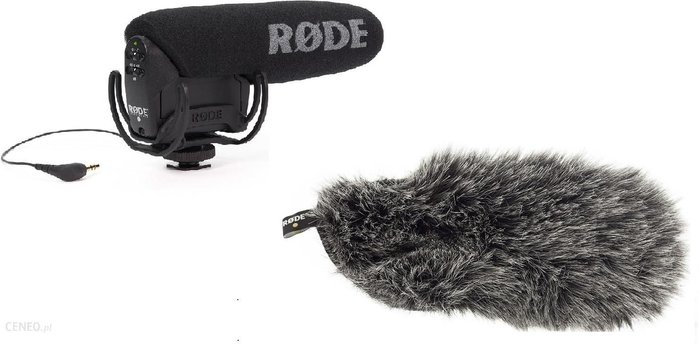 RODE VideoMic Pro Rycote + Osłona DeadCat - profesjonalny mikrofon pojemnościowy do kamer i aparatów Ok24-754927 фото