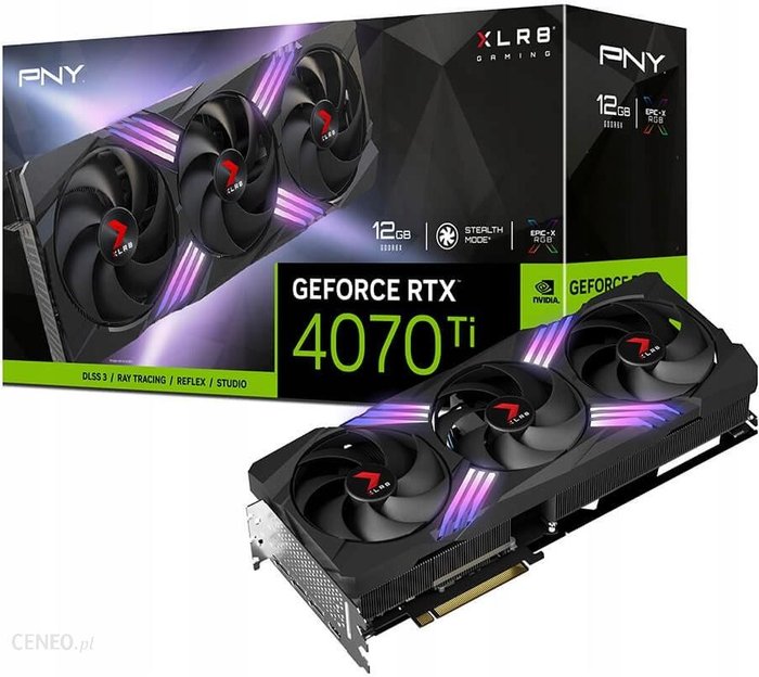 PNY GeForce RTX4070TI XLR8 Gaming Verto OC 12GB GDR6X (VCG4070T12TFXXPB1O) Ok24-795427 фото
