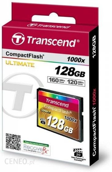 Transcend CompactFlash 128GB 1000x UDMA7 (TS128GCF1000) Ok24-776378 фото