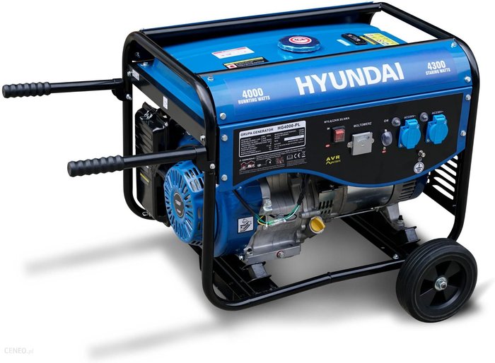 Generator Agregat Prądotwórczy Jednofazowy Hyundai HG4000-PL system AVR Ok24-7945144 фото