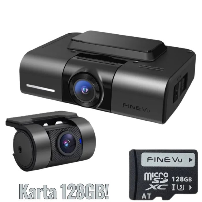 FineVu Kamera samochodowa GX1000 + karta 128GB | Wideorejestratory to nasz Ok24-94275660 фото