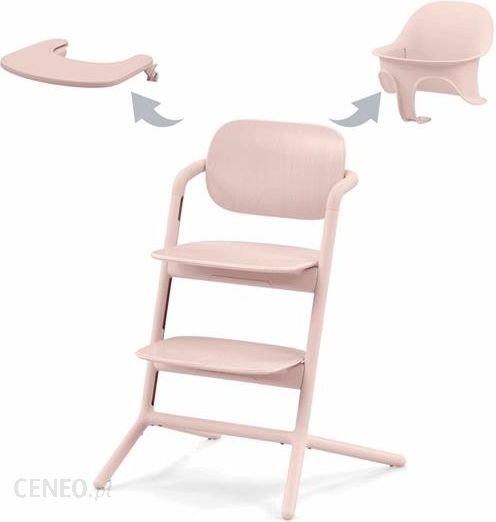 Cybex Lemo 3w1 - krzesełko do karmienia z zestwem Baby Set i tacką-Pearl Pink Ok24-7067296 фото