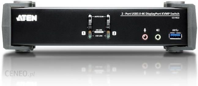 ATEN Przełącznik KVM CS1922-AT-G 2-portowy USB 3.0 4K DisplayPort (CS1922ATG) Ok24-789980 фото