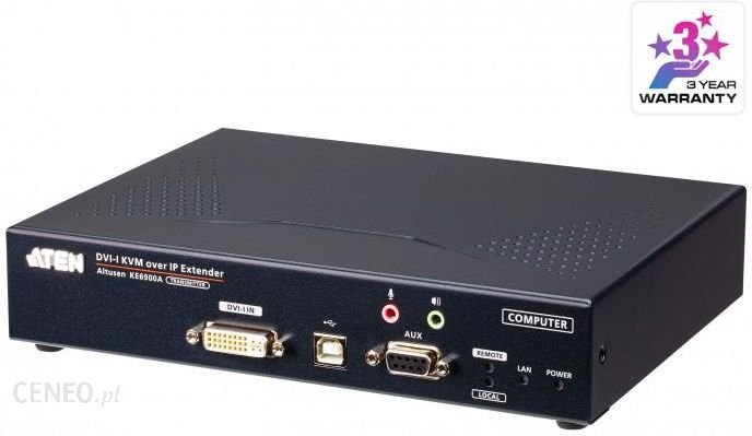 ATEN DVI-I Single Display KVM over IP Extender Transmiter KE6900AT-AX-G Ok24-791531 фото