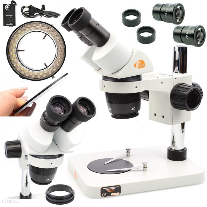 Rosfix Mikroskop stereoskopowy Binokularowy Ganimedes S MSGS-B-PS1 + Rosfix Regulowany Oświetlacz do Ok24-7147902 фото