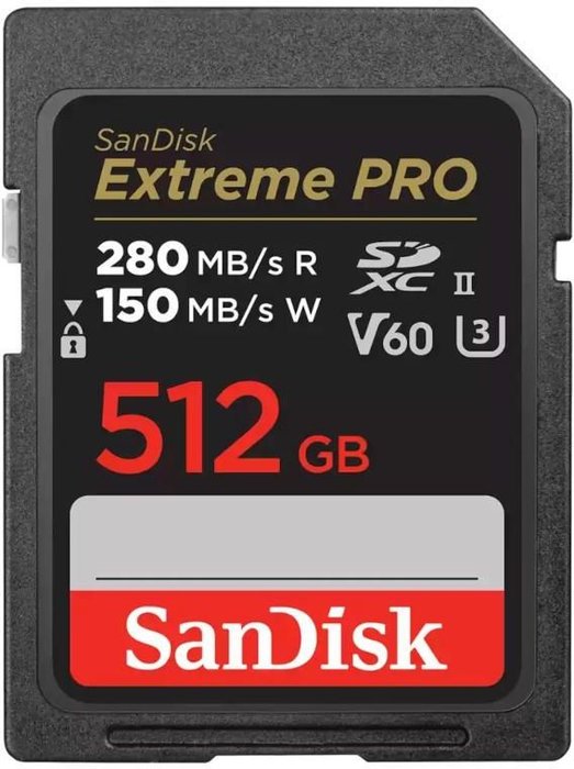 SANDISK SDSDXEP-512G-GN4IN KARTA SANDISK EXTREME PRO SDXC 512GB - 280/150 MB/s V60 UHS-II Ok24-776335 фото