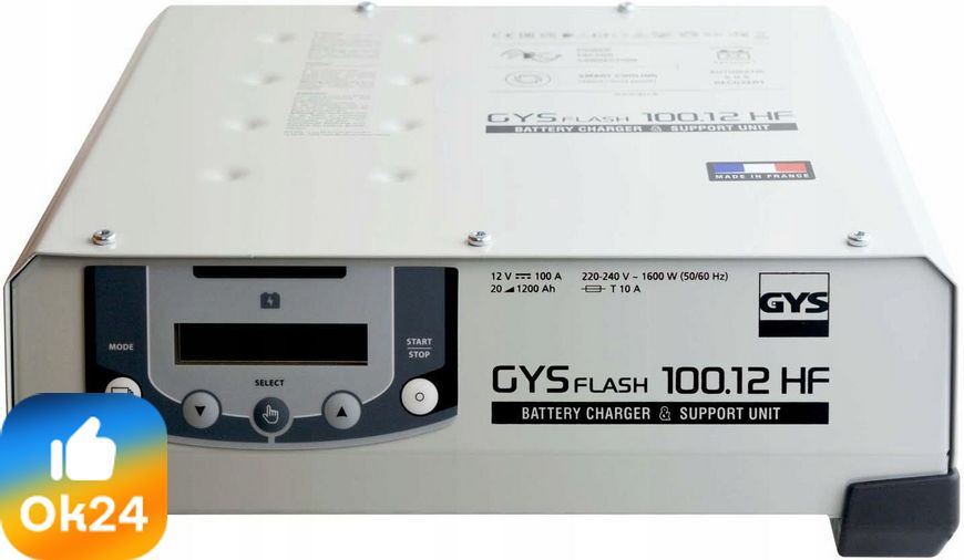 Gys Gysflash 100.12 Hf 12V 100A 100-12 Kable 5M 29415 Ok24-7179131 фото