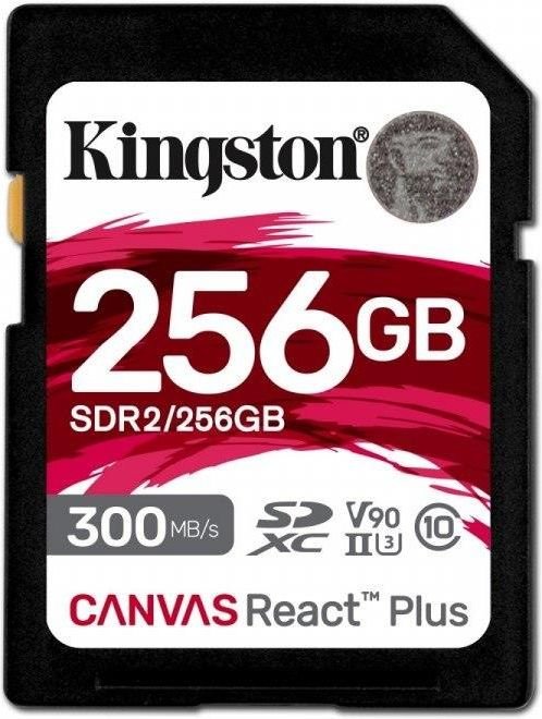 Kingston Karta pamięci SD 256GB Canvas React Plus 300/260 UHS-II U3 Ok24-776337 фото