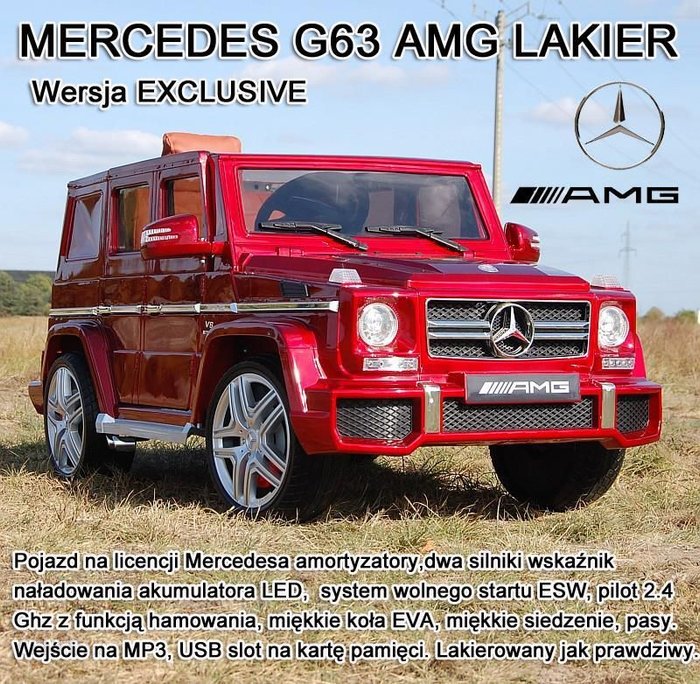 Super-Toys Mercedes G63 Amg Hl168G63Czerwonylakier Ok24-7062854 фото