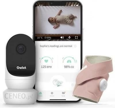 Owlet Niania Elektroniczna Cam 2 & Smart Sock 3 Oddechu Różowy Ok24-7056107 фото