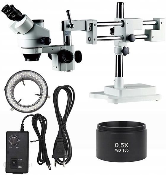 Rosfix Mikroskop stereoskopowy trinokularowy na suwnicy Jupiter Pro MSJP-T-SDMS1 + Oświetlacz do mik Ok24-7147909 фото