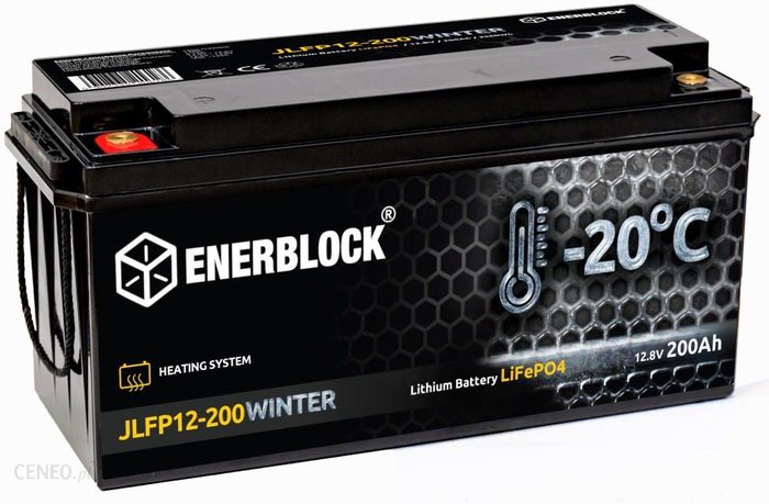 Enerblock JLFP Lithium Extreme 12V 200Ah LiFePO4 BMS Bluetooth z matą grzewczą Ok24-7157210 фото