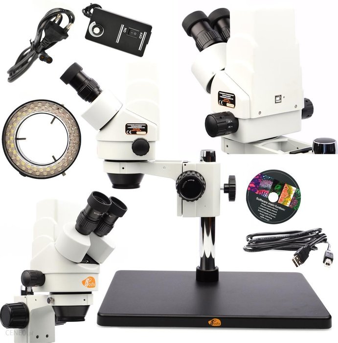 Rosfix Mikroskop stereoskopowy trinokularowy z wbudowaną kamerą USB Pluto Pro MSPP-T-BB1-KU + Rosfix Ok24-7147913 фото