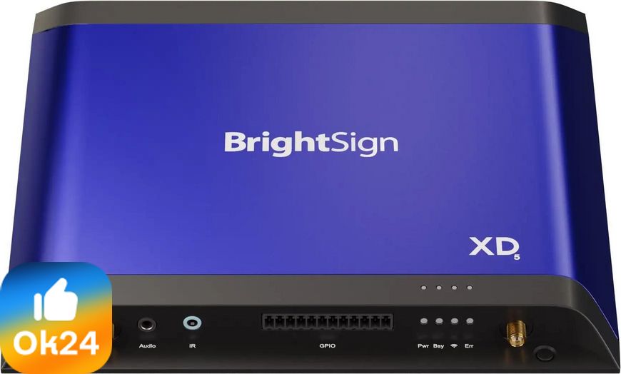 BrightSign XD235 Standard I/O 4K Player | Odtwarzacz reklamowy Digital Signage 4K 60p, HTML i JavaScript, PoE+ Ok24-7157963 фото
