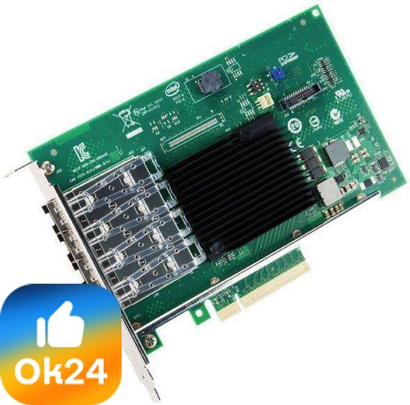 Intel® Intel Ethernet Converged X710-Da4 Bulk (X710DA4FHBLK) Ok24-790346 фото