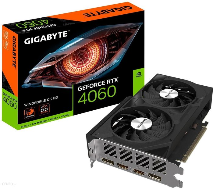 Gigabyte GeForce RTX 4060 WINDFORCE OC 8GB GDDR6 (GVN4060WF2OC8GD) Ok24-7142864 фото