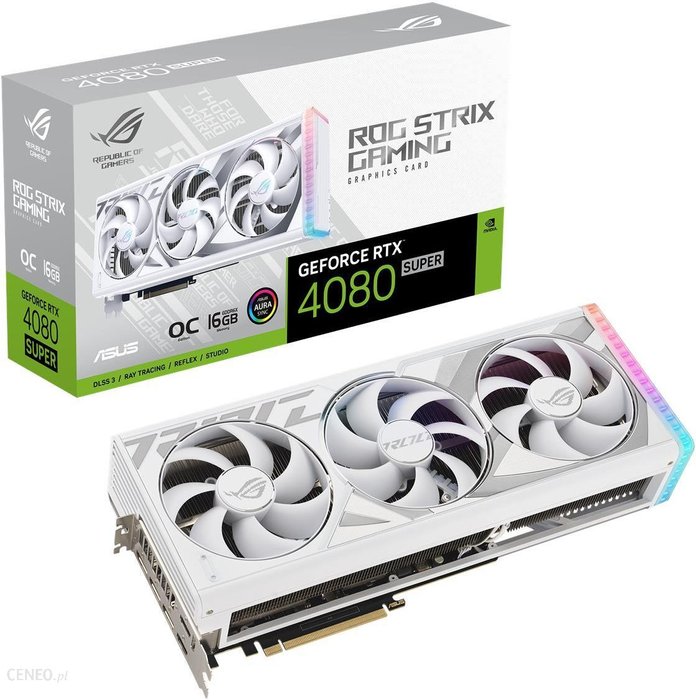 Asus GeForce RTX 4080 SUPER ROG STRIX OC White 16GB GDDR6X (90YV0KB2M0NA00) Ok24-7142965 фото