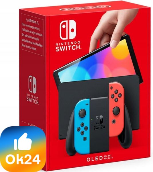 Nintendo Switch OLED Neon Red/Blue Ok24-7158216 фото