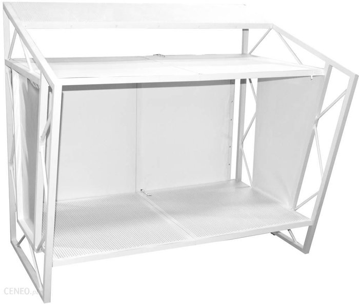 Stół stanowisko DJ składane białe + torba Ok24-810448 фото