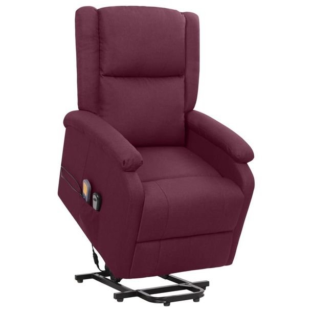 Masujący fotel podnoszony, rozkładany, fioletowy, Ok24-94268035 фото
