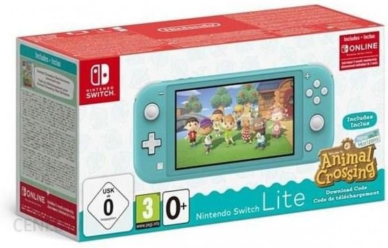 Nintendo Switch Lite Turquoise + Animal Crossing New Horizons Ok24-7158275 фото