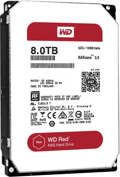 WD Red 8TB 3,5" (WD80EFZX) Ok24-788362 фото