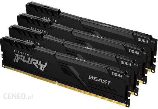 Pamięć DDR4 Kingston Fury Beast 128GB (4x32GB) 3600MHz CL18 1,35V czarna Ok24-779362 фото