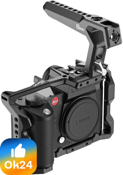 8Sinn Cage for Leica SL2 / SL2-S + 8Sinn Black Crow Top Handle (+ SNR60MM) | Klatka z rączką dla Leica SL2 i SL2-S Ok24-736020 фото