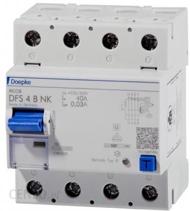Doepke Wyłącznik Różnicowoprądowy 3-Fazowy Dfs4 125-4/0,03-B Nk DNX72174995 Ok24-7996121 фото